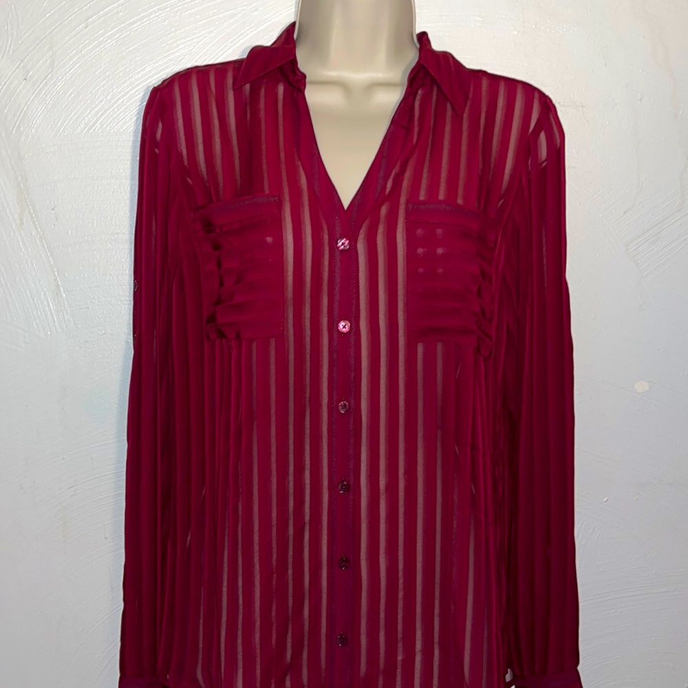 Express Portofino Shirt - Cranberry Red